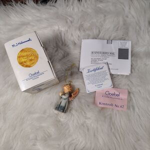 Hummel Angel Ornament 1997 Thanksgiving Prayer #1042.  3" Tall New In Box